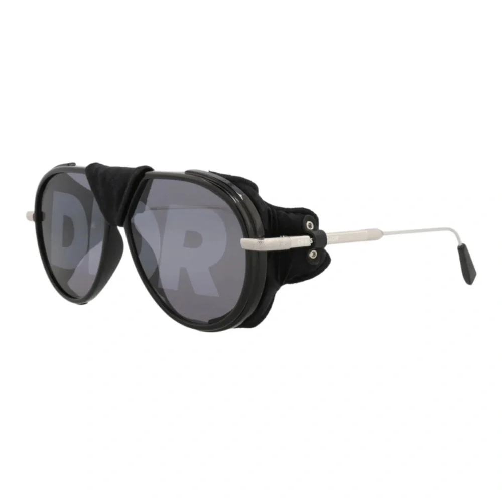 Men's Black Dior Aviator Sunglasses